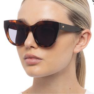 Le Specs AIR HEART Tortoise Sunglasses